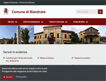 Tablet Screenshot of comune.biandrate.no.it